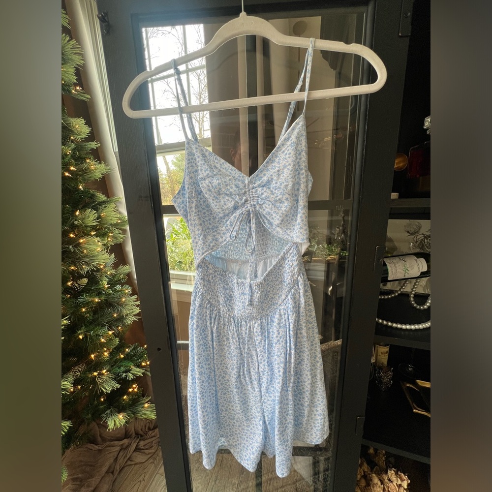 Blue Floral Dress